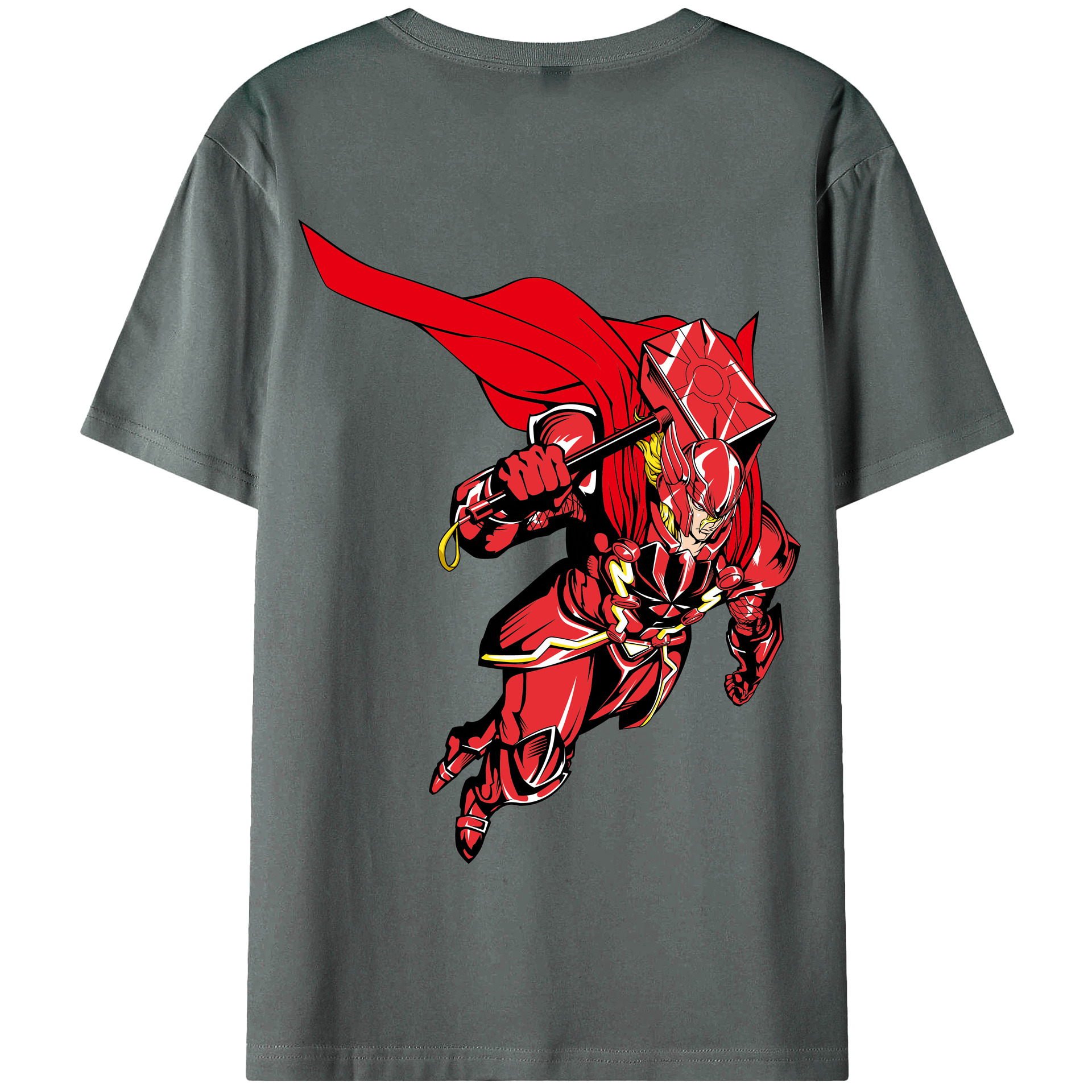 （画像用） アベンジャーズ The Avengers 綿100％半袖Tシャツ（背面プリント）